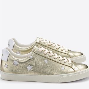 Veja x Madewell Gold Leather Star Sneakers Size 8 New